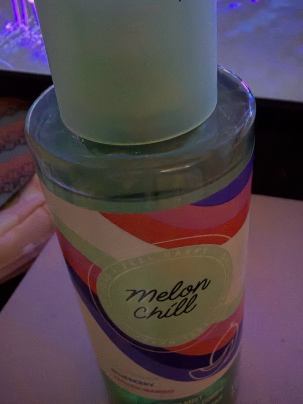 PINK Cool Melon Body Mist — Teal Green Bottle - Picture 2 of 5